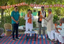 સેવા સંકલ્પ અભિયાન અંતર્ગત આદિવાડા ખાતે સ્વચ્છતા અભિયાન અને ટિફિન બેઠક સાથે ગાંધી જયંતીની ઉજવણી